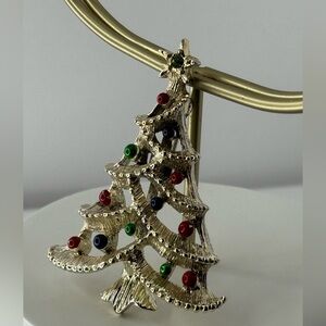 Vtg Gerry’s Christmas Tree Brooch